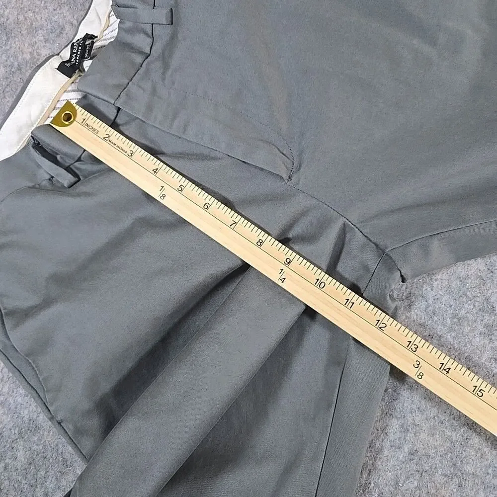 Banana Republic Classic Chinos Pants Mens 35 X 32 Gray Trouser Slack Work 2 Play